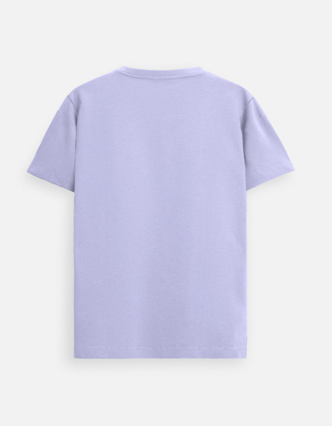 Lilak Men’s Lavender 100% Supima Cotton T-Shirt – Everyday Comfort, 160 GSM Premium Fabric