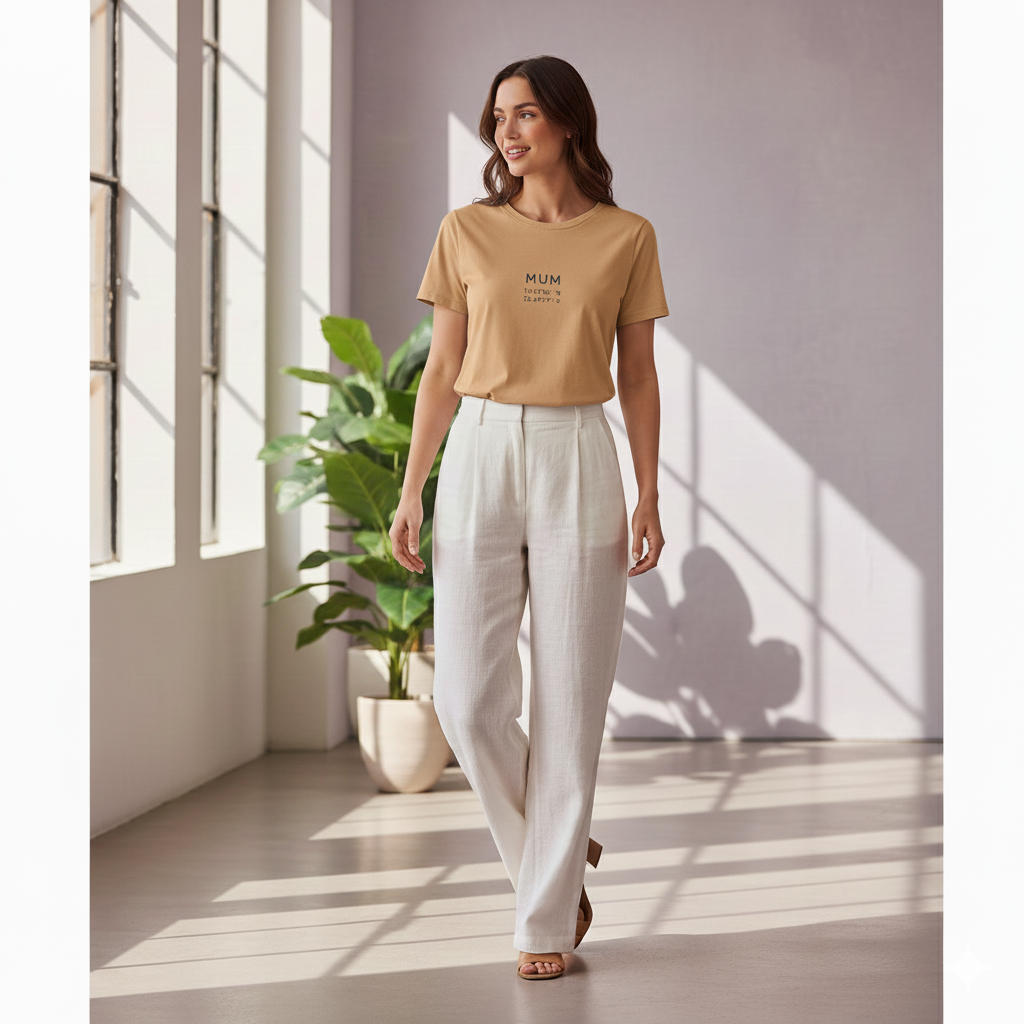 Supima Cotton City Coordinates T-Shirt - Mumbai Minimal Travel-Inspired Tee | Lilak