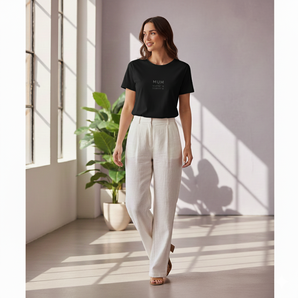 Supima Cotton City Coordinates T-Shirt - Mumbai Minimal Travel-Inspired Tee | Lilak