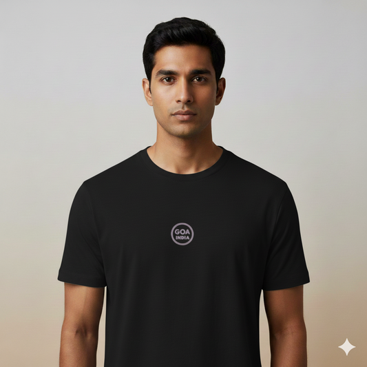 Goa India Thread Effect Supima Cotton T-Shirt - Unisex Premium Lilac Design