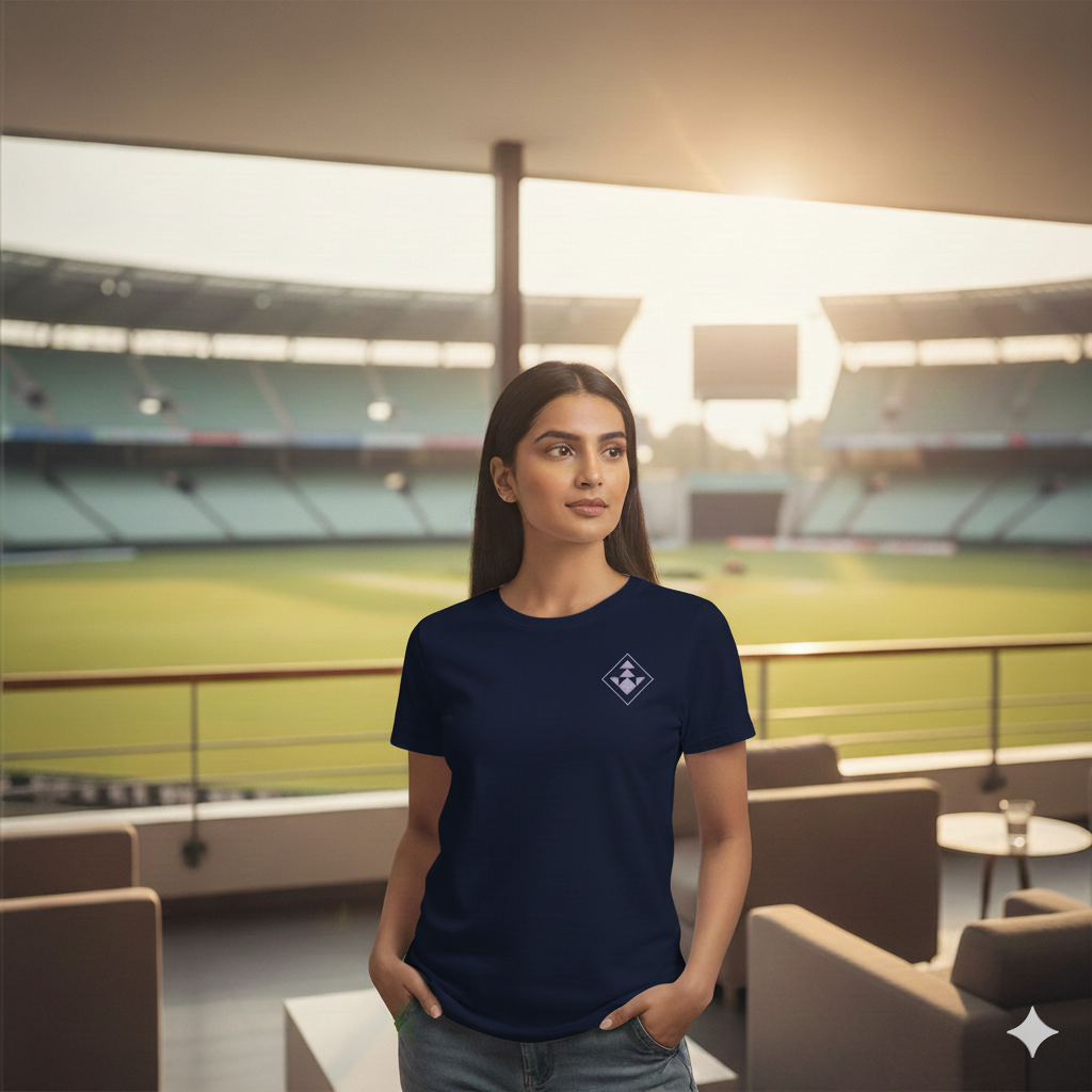 Unisex Supima Cotton T-Shirt - Geometric Mandala Thread Effect Design | Premium Spiritual Tee