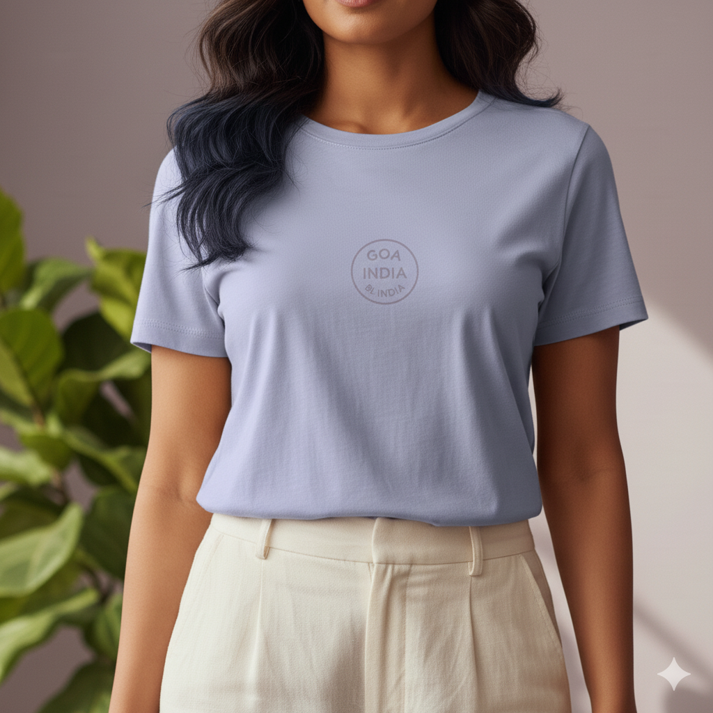 Supima Cotton Passport Stamp T-Shirt - Goa/BLR Edition | Premium Unisex Travel Tee