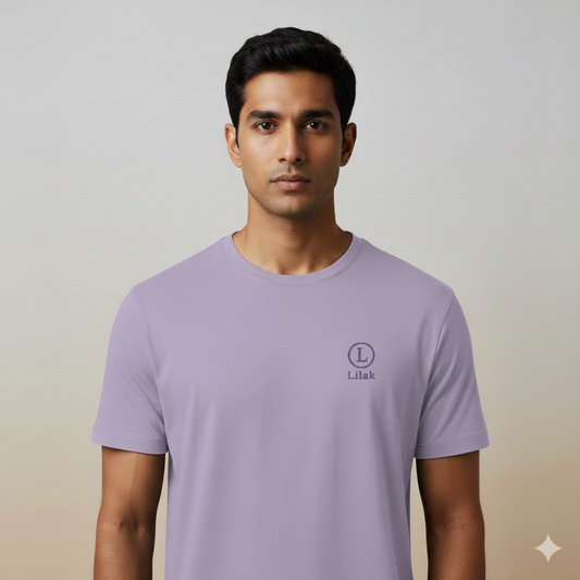 Lilak Signature Monogram Thread-Effect Supima Cotton T-Shirt - Unisex Premium Tee
