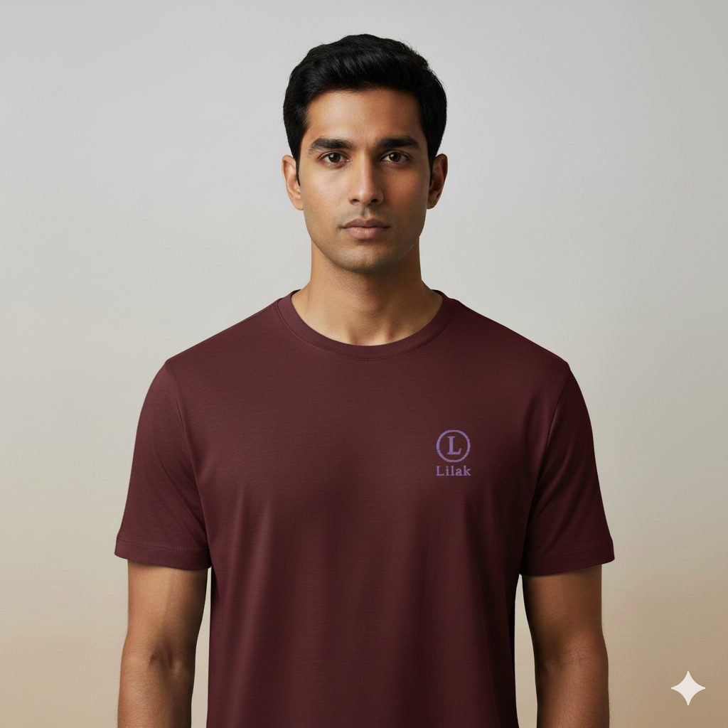 Lilak Signature Monogram Thread-Effect Supima Cotton T-Shirt - Unisex Premium Tee