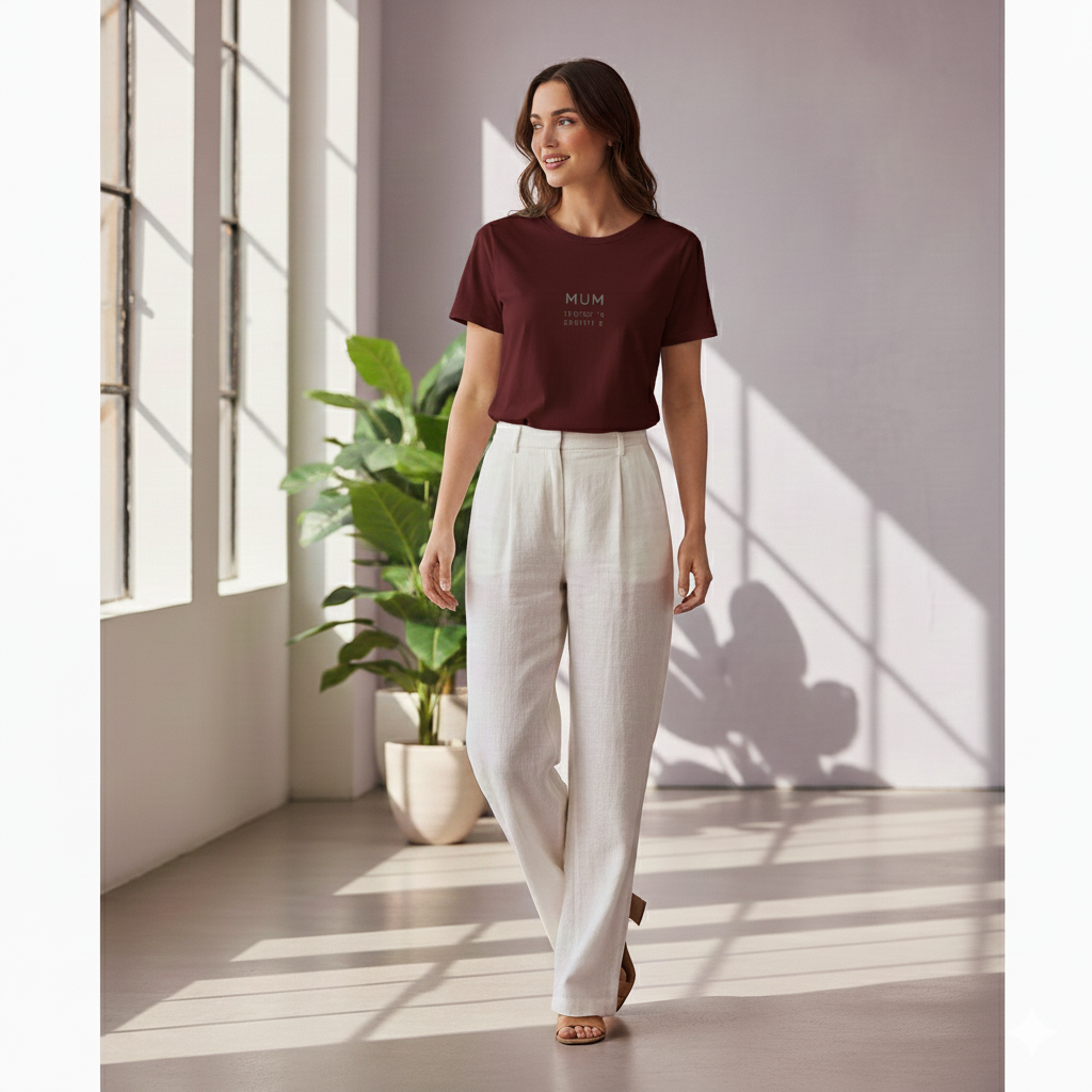 Supima Cotton City Coordinates T-Shirt - Mumbai Minimal Travel-Inspired Tee | Lilak