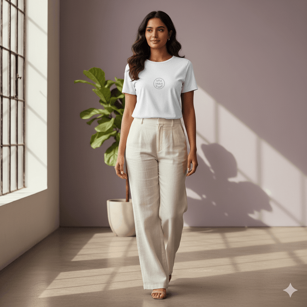 Supima Cotton Passport Stamp T-Shirt - Goa/BLR Edition | Premium Unisex Travel Tee